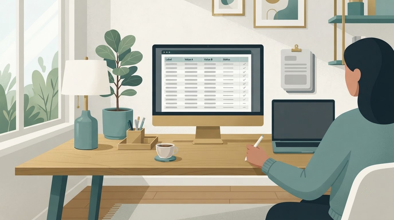 bảng theo dõi kết quả chạy checklist on-page cho một bài viết