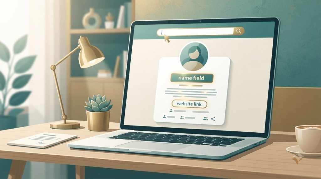 Minh họa tối ưu hồ sơ mạng xã hội để hiện khi tìm thương hiệu